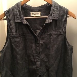 Madewell Denim Sleeveless Top